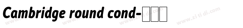 Cambridge round cond字体转换